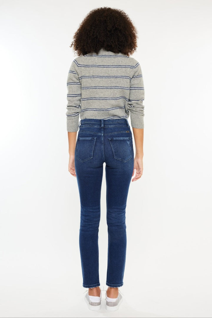 Stilla | High Rise Slim Straight Jeans
