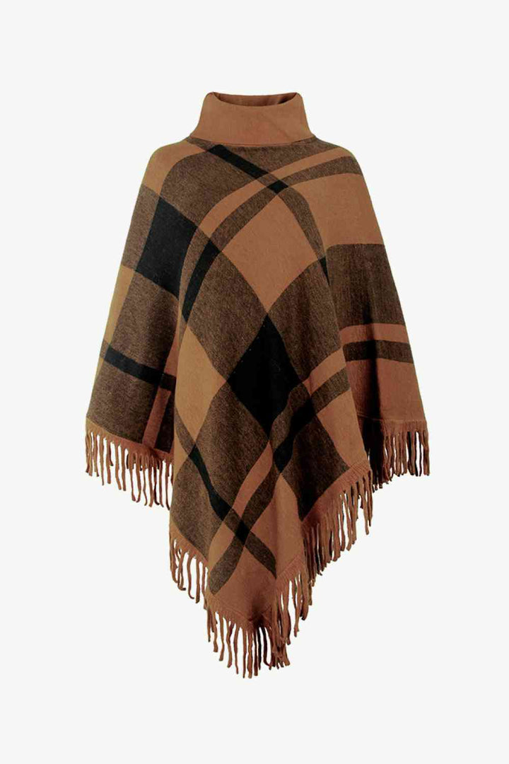 Stilla | Turtleneck Frynse Kant Poncho