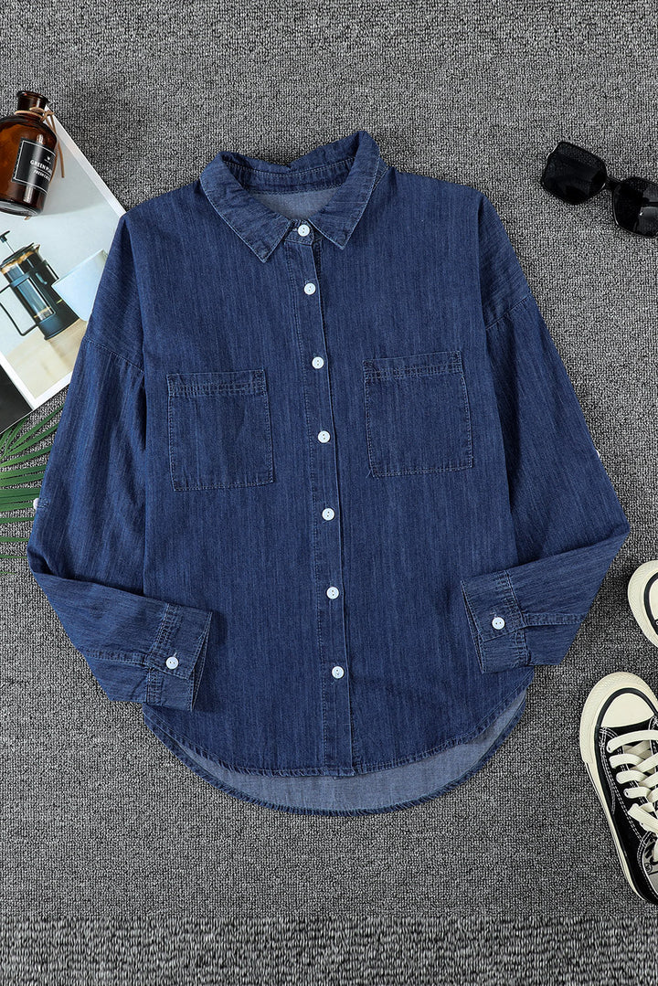 Stilla | Knap-op Krave Denim Top