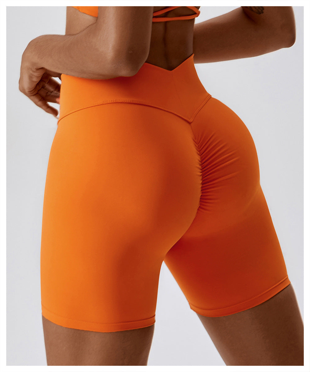 Stilla | Waist Nude Feel Tight Yoga Shorts Kvinder Hip Lift Slim Fit Fitness Og Løb Sports Shorts