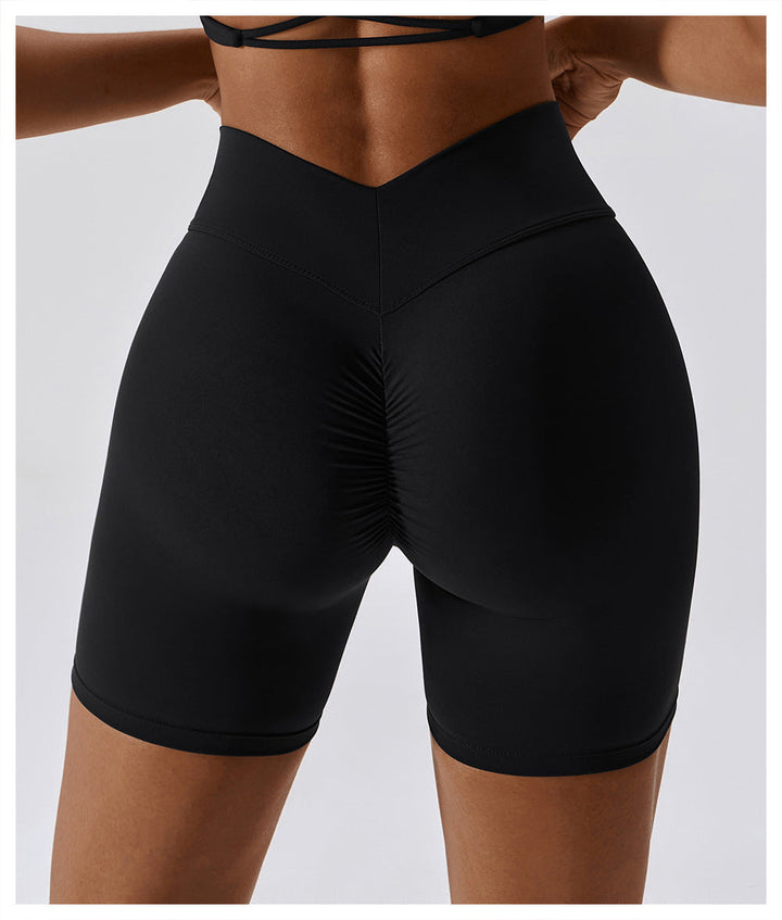 Stilla | Waist Nude Feel Tight Yoga Shorts Kvinder Hip Lift Slim Fit Fitness Og Løb Sports Shorts