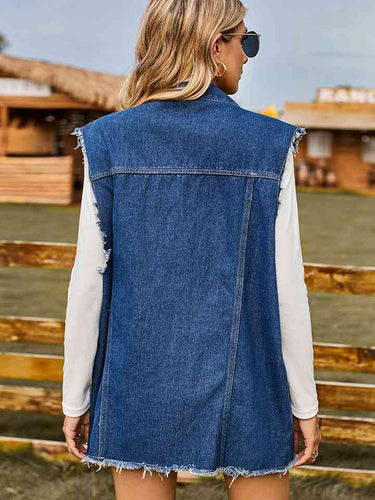 Stilla | Ærmeløs Denimjakke