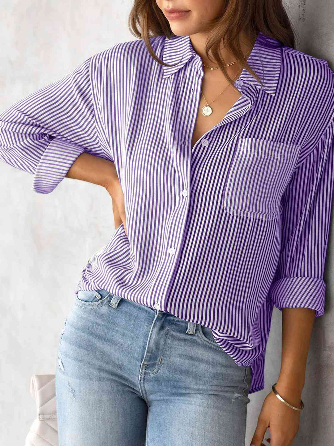 Stilla | Kravebluse med lomme