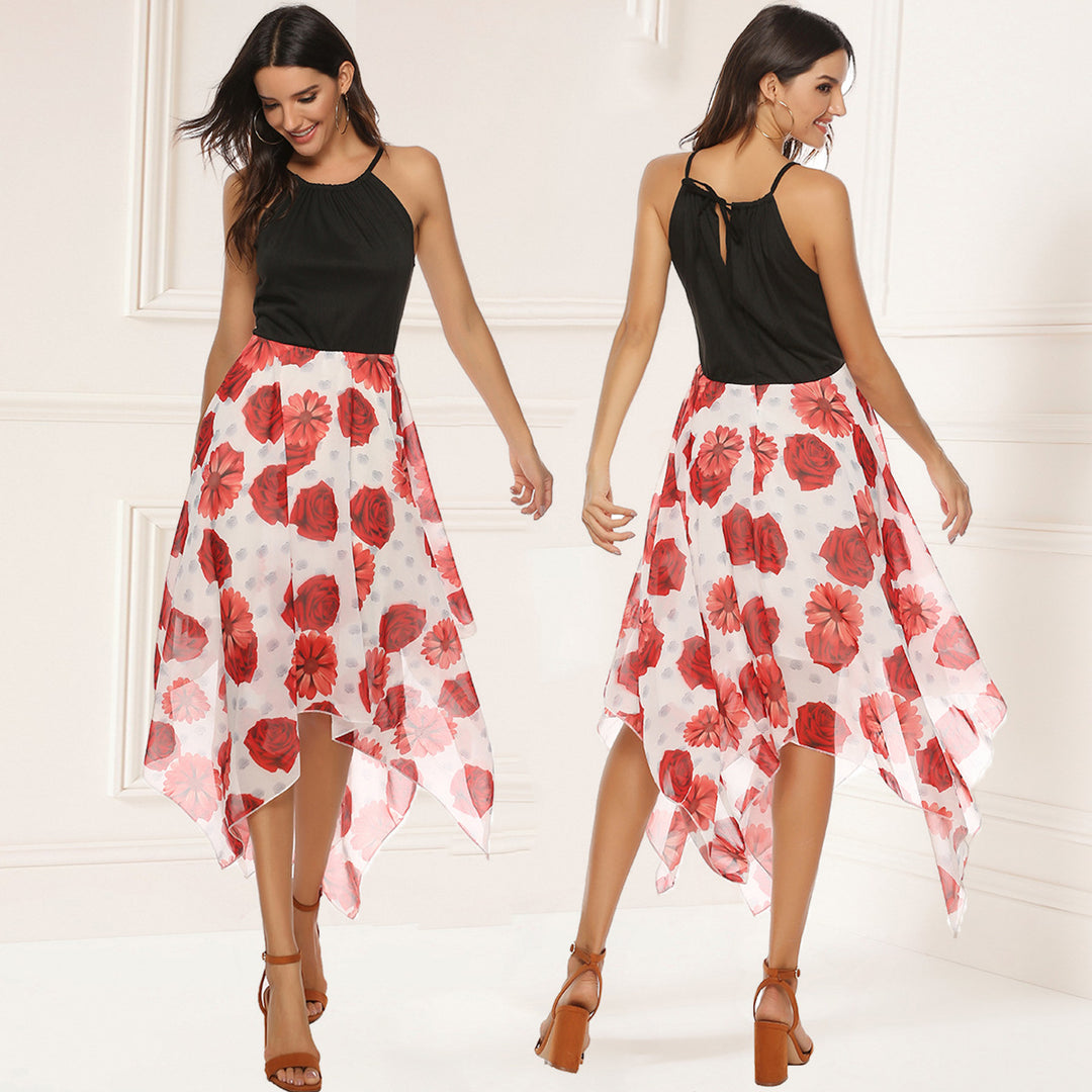Dame Blomster High-Low Kjole Stilla