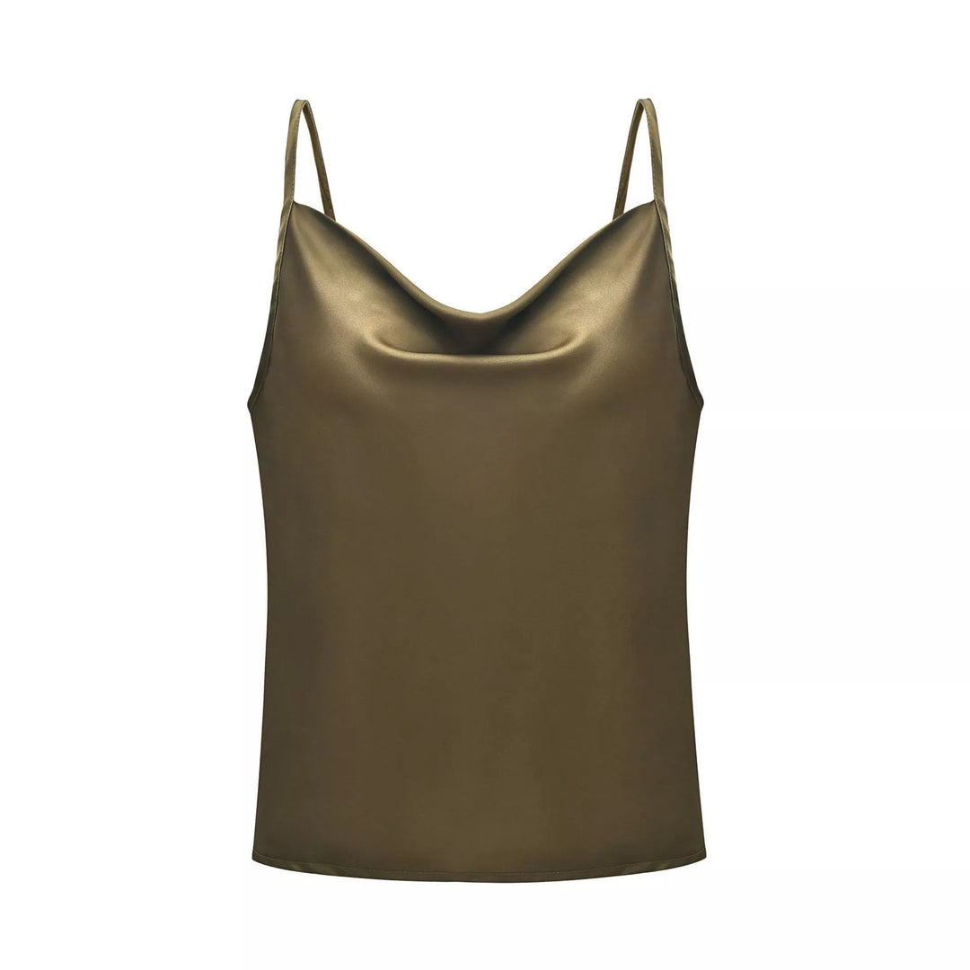 Damer Luksus Satin Spaghetti-top Stilla