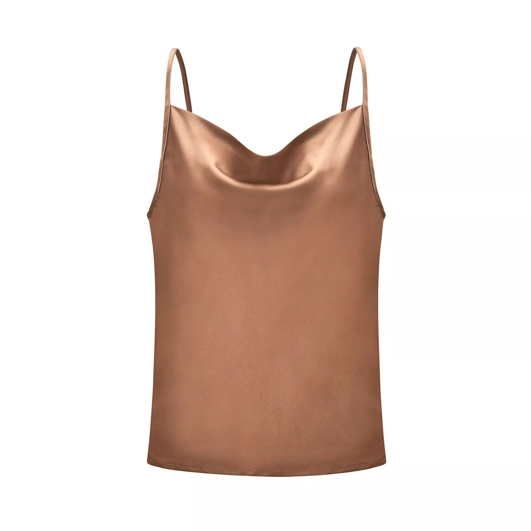 Damer Luksus Satin Spaghetti-top Stilla
