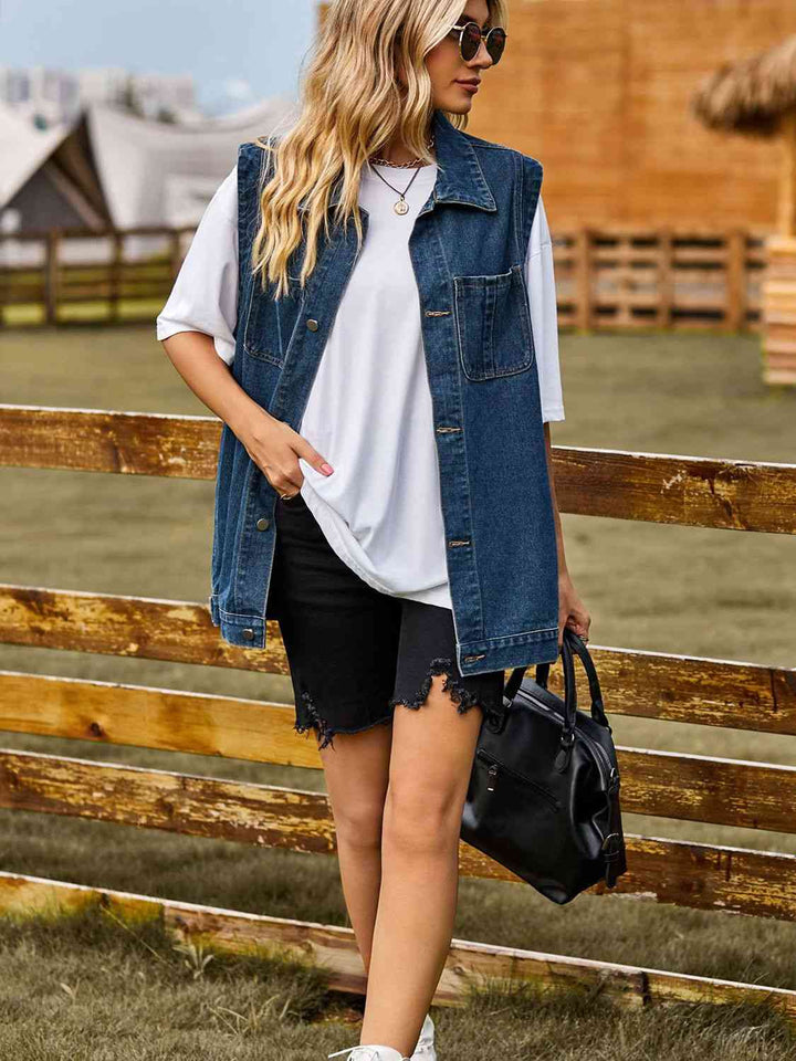 Stilla | Nedre Denim Vest