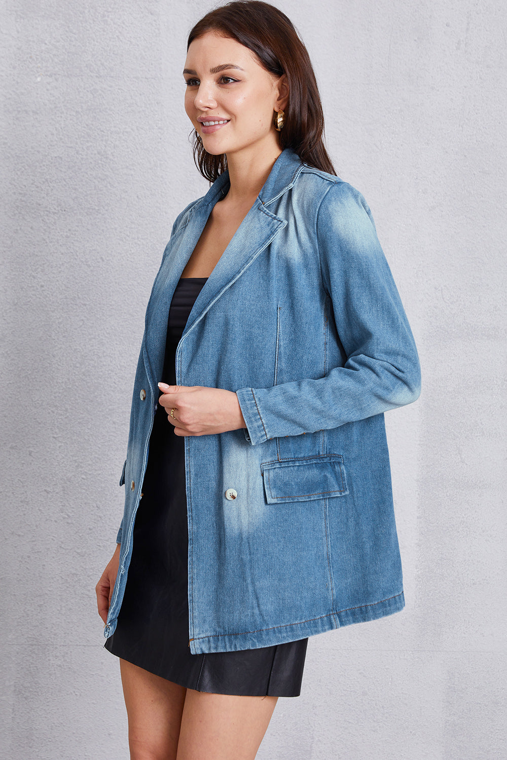 Stilla | Krave Vasket Denim Top
