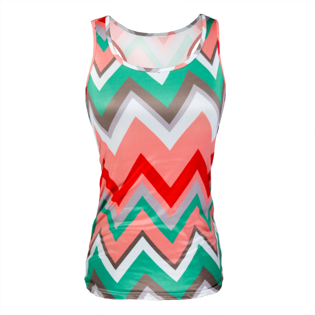 Dame Chevron-mønster Lækkert Tanktop Stilla