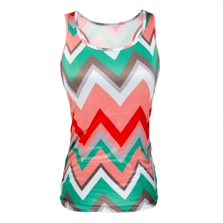 Dame Chevron-mønster Lækkert Tanktop Stilla