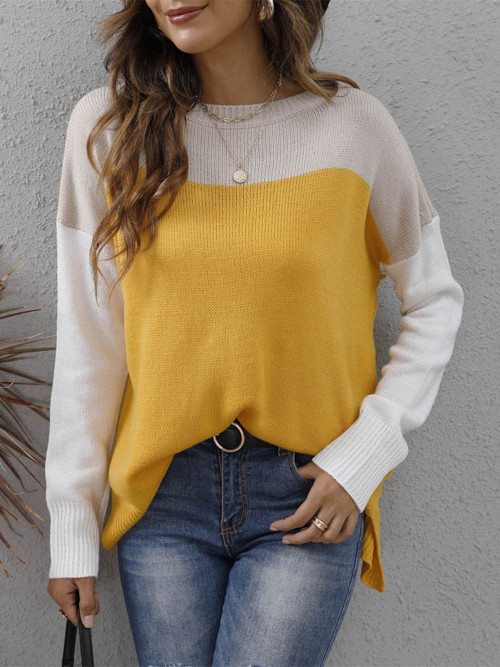 Stilla | Modisch Blokfarver Pullover Chic
