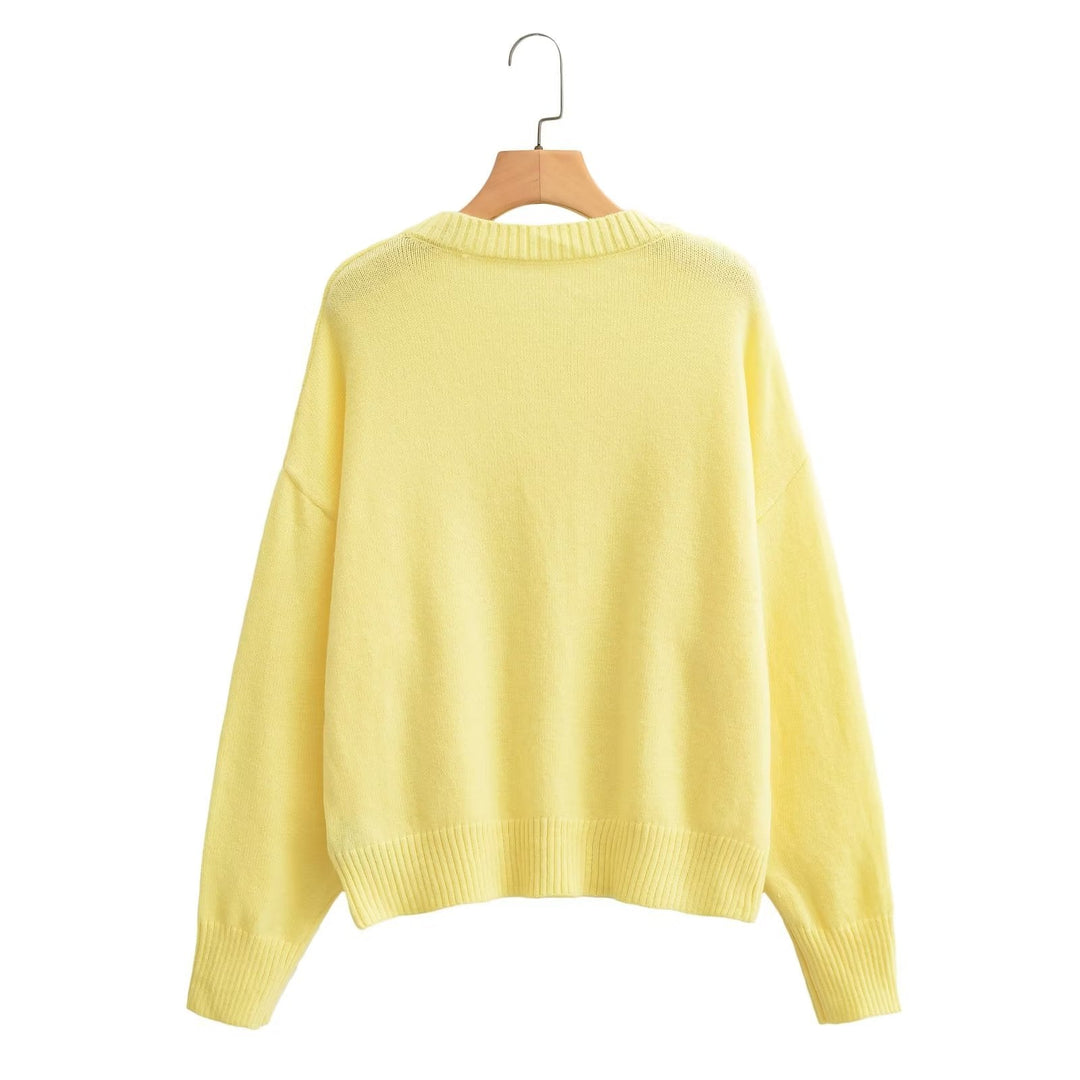 Stilla | Kvinder Tøj Ensfarvet Langærmet Blød Pullover Sweater