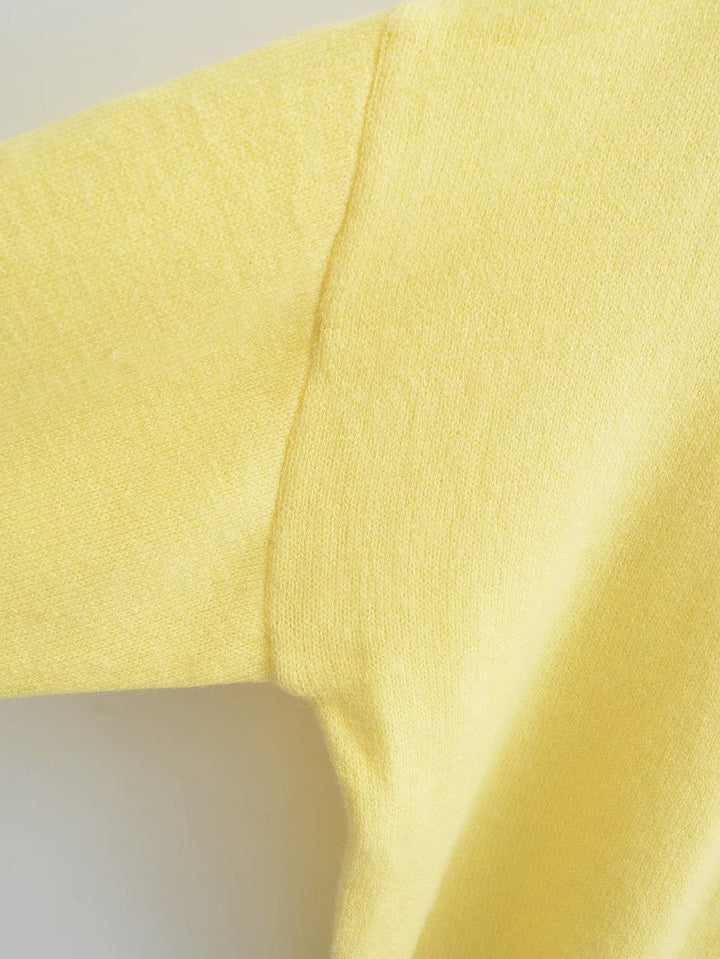 Stilla | Kvinder Tøj Ensfarvet Langærmet Blød Pullover Sweater