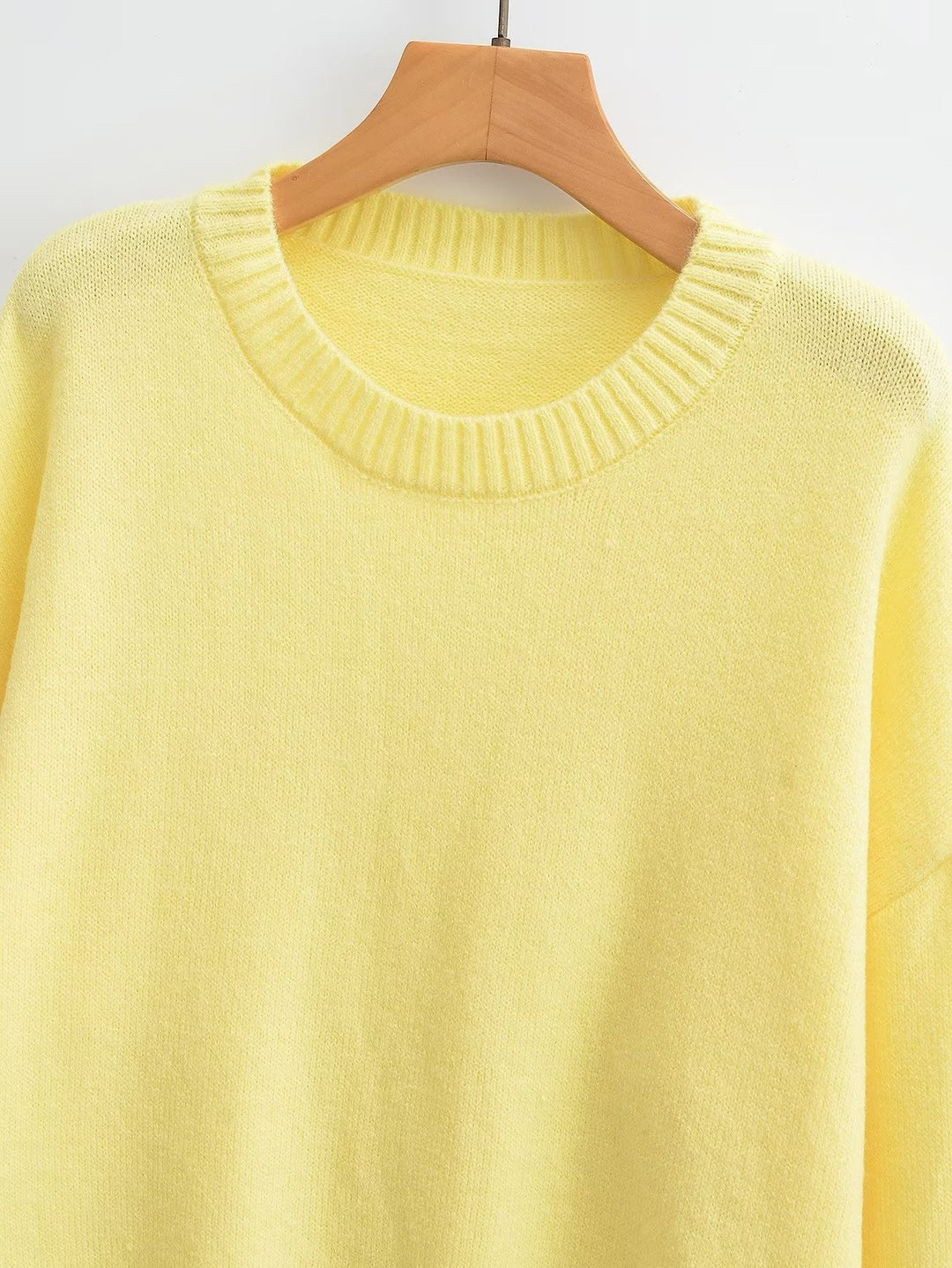 Stilla | Kvinder Tøj Ensfarvet Langærmet Blød Pullover Sweater