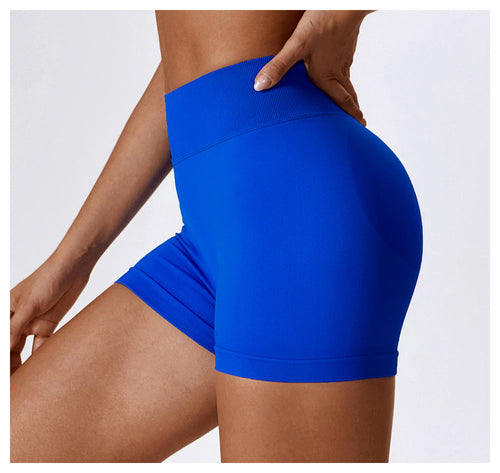 Stilla | Høj Talje Yoga Shorts Mave Kontraherende Hip Raise Fitness Bukser