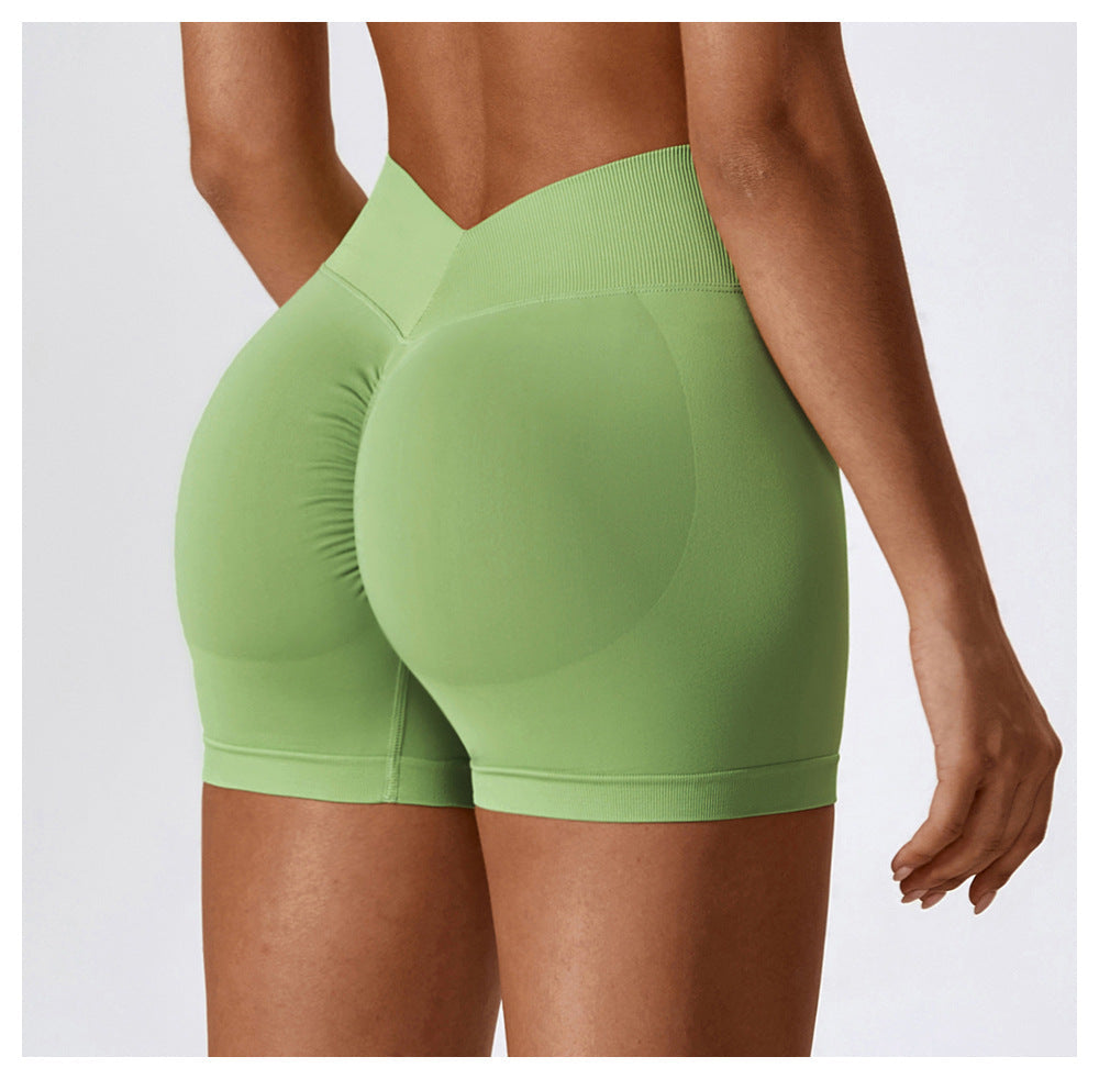 Stilla | Høj Talje Yoga Shorts Mave Kontraherende Hip Raise Fitness Bukser