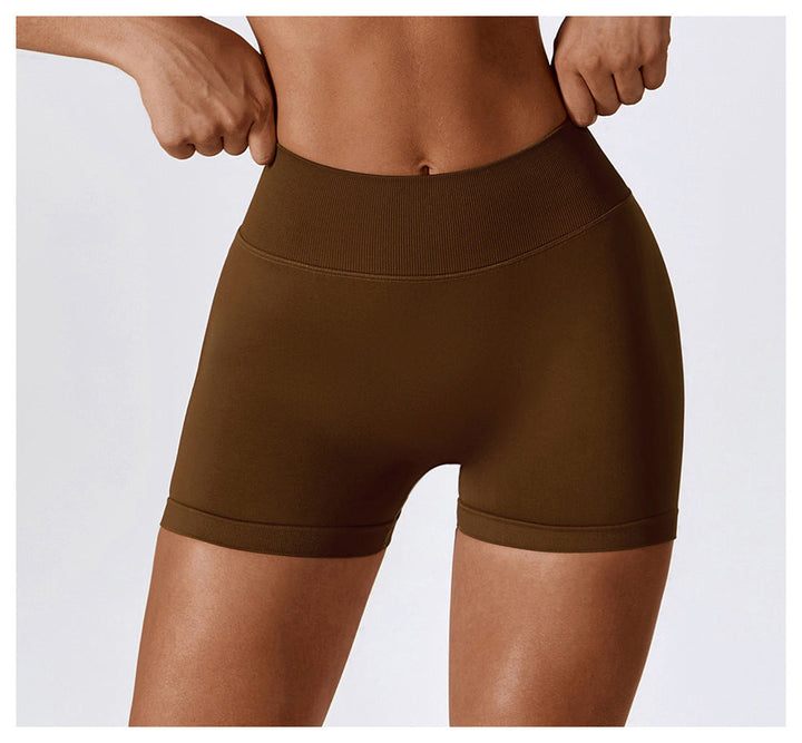 Stilla | Høj Talje Yoga Shorts Mave Kontraherende Hip Raise Fitness Bukser