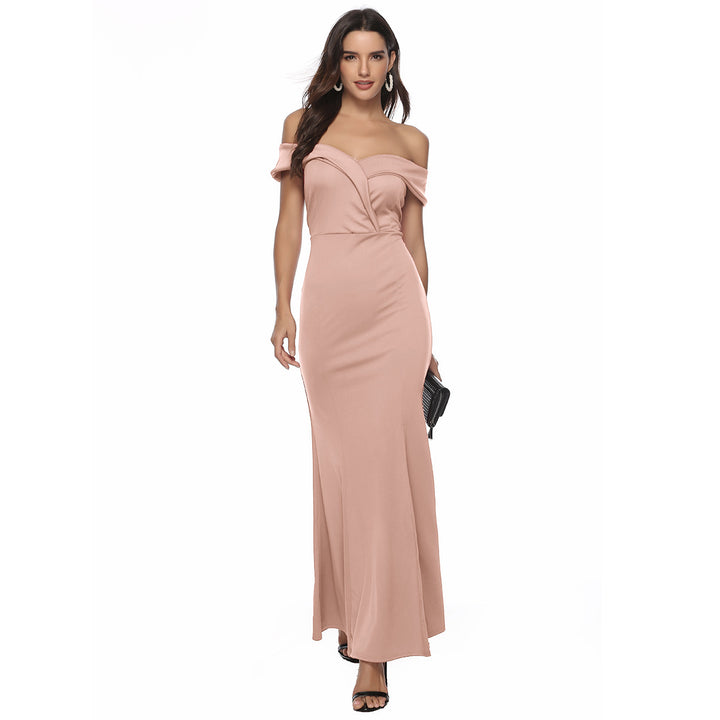 Dame Off-Shoulder Elegant Maxikjole Stilla
