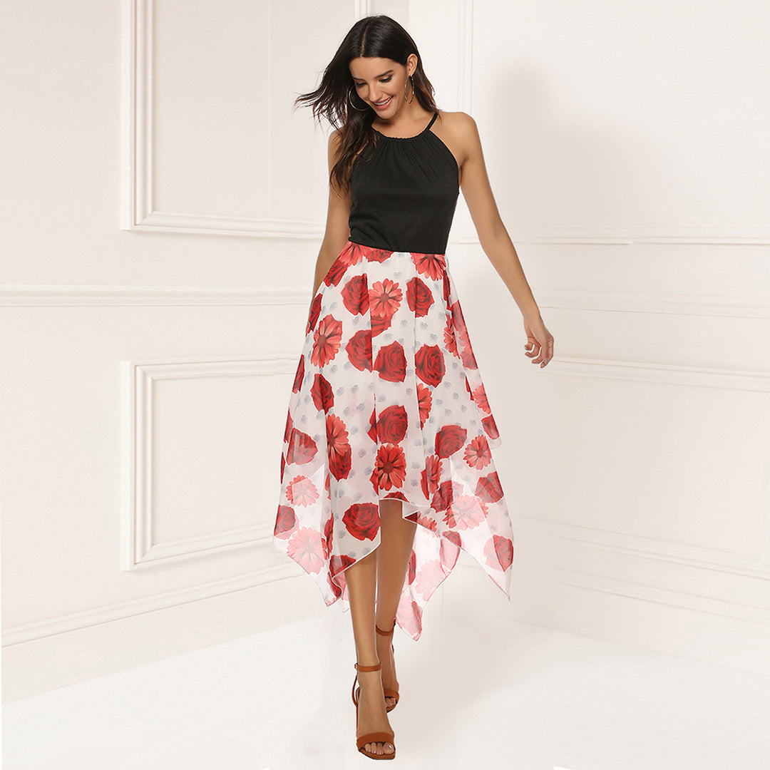 Dame Blomster High-Low Kjole Stilla
