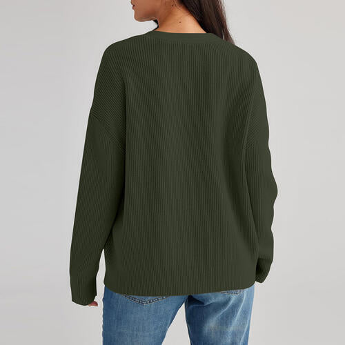 Stilla | Nakke Knap Front Cardigan
