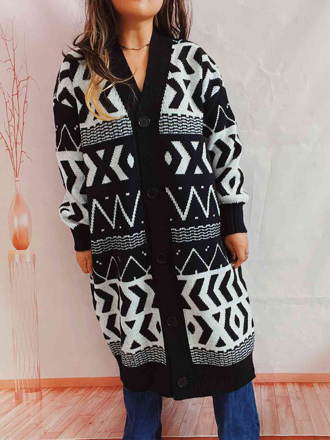 Stilla | Knapfront Langline Cardigan