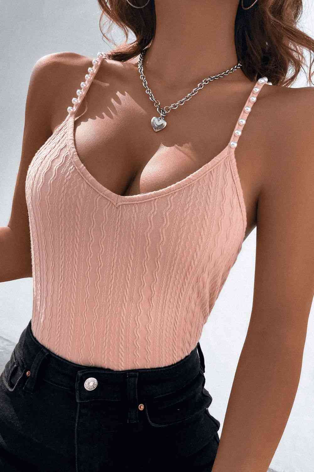 Stilla | Detalje Spaghetti Stropper Kabelstrik Cami