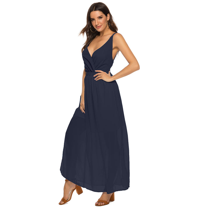 Dame Elegant Maxi Kjole Stilla