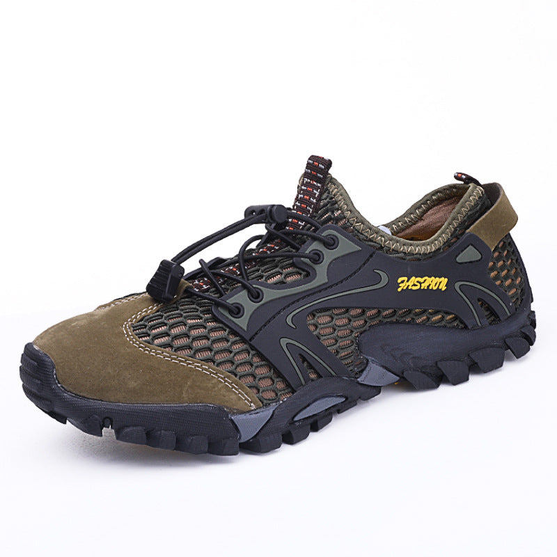 Herren nan hurtigtørrende mesh-vand sko med TPU-hæl stabilisator og profileret trail sål Skovae