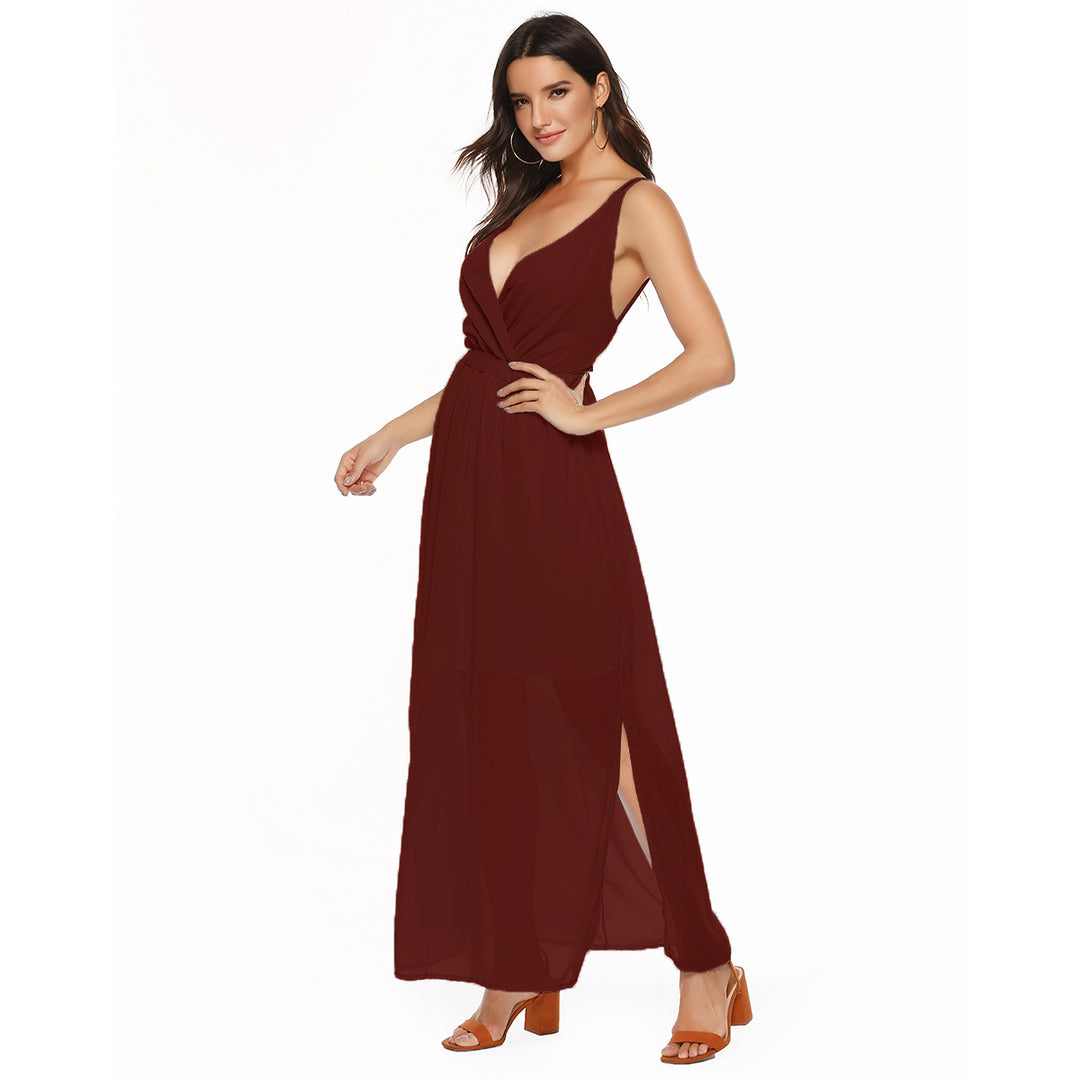 Dame Elegant Maxi Kjole Stilla