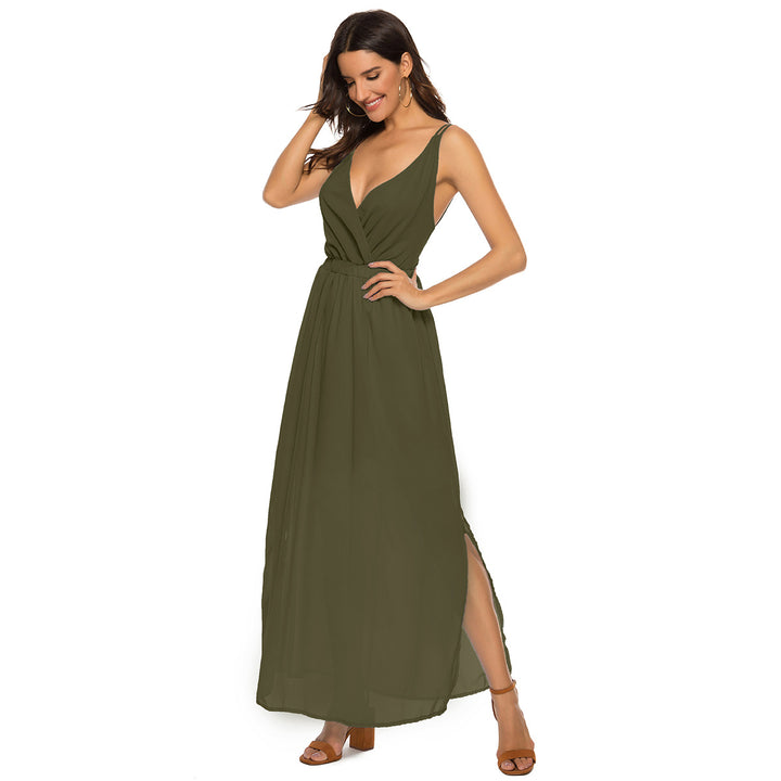 Dame Elegant Maxi Kjole Stilla