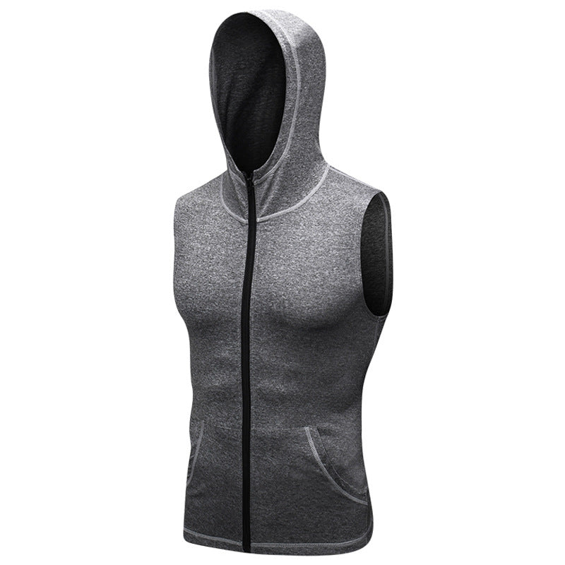 Herrer Sporty Hættevest med åndbart materiale og praktiske lommer Stilla