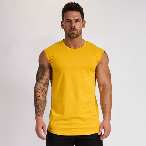Herrer ærmeløs fitnessshirt med kropsnær pasform Stilla
