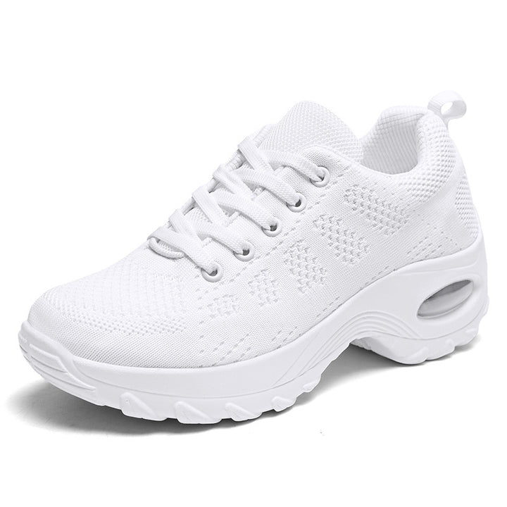 Damer nan åndbar striksneaker med luftpolster og plateau-sål Skovae