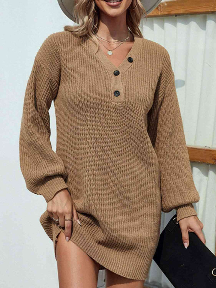 Stilla | V-hals Sweater Kjole