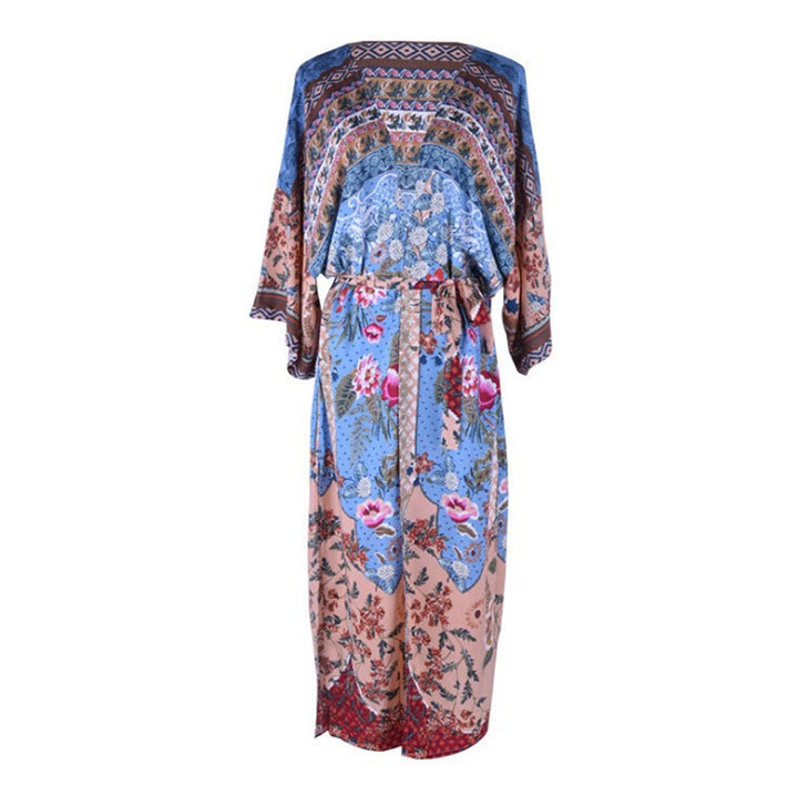 Dame Kimono-Style Morgenkåbe Stilla