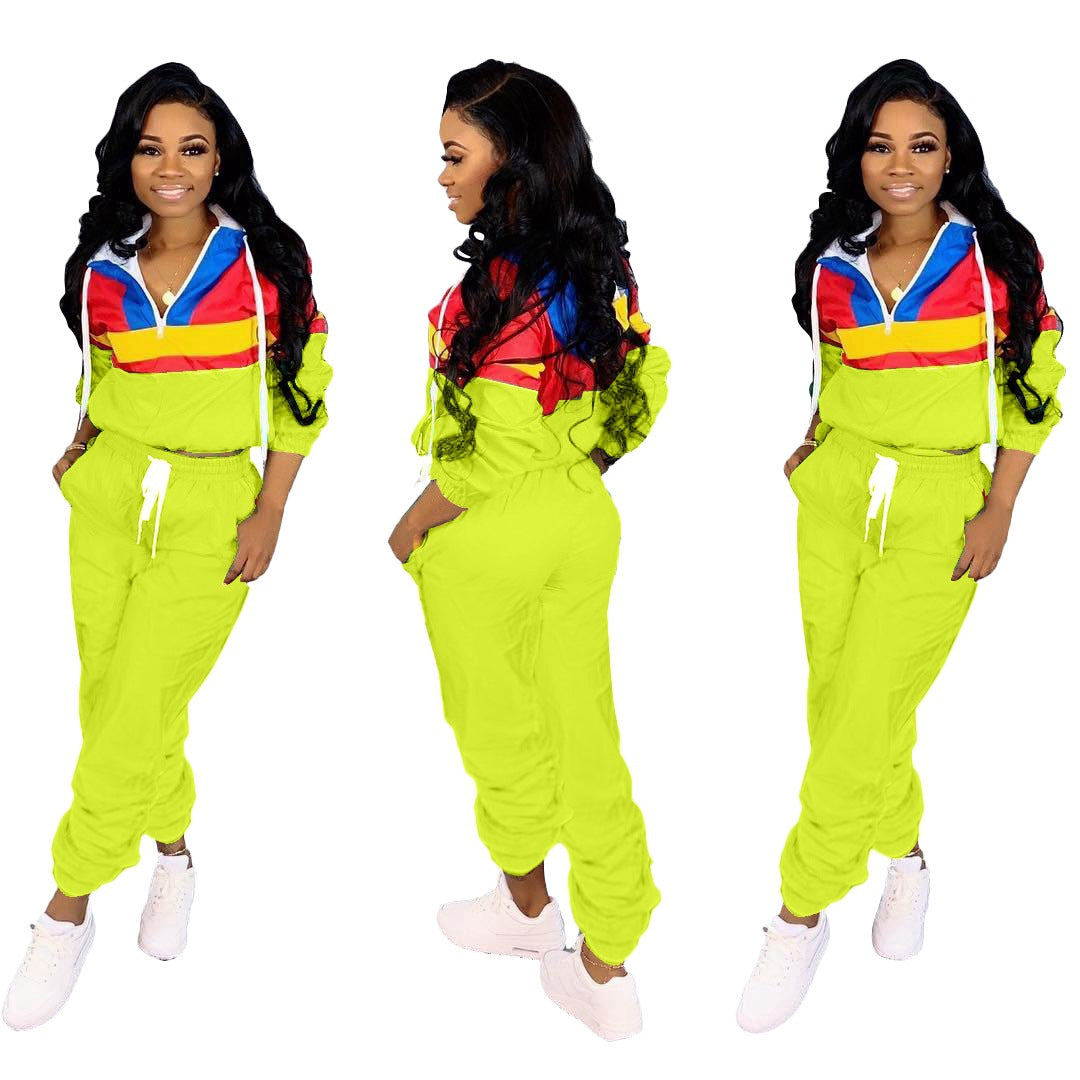 Dame Sporty fritidsdragt med modefarveblokke Stilla
