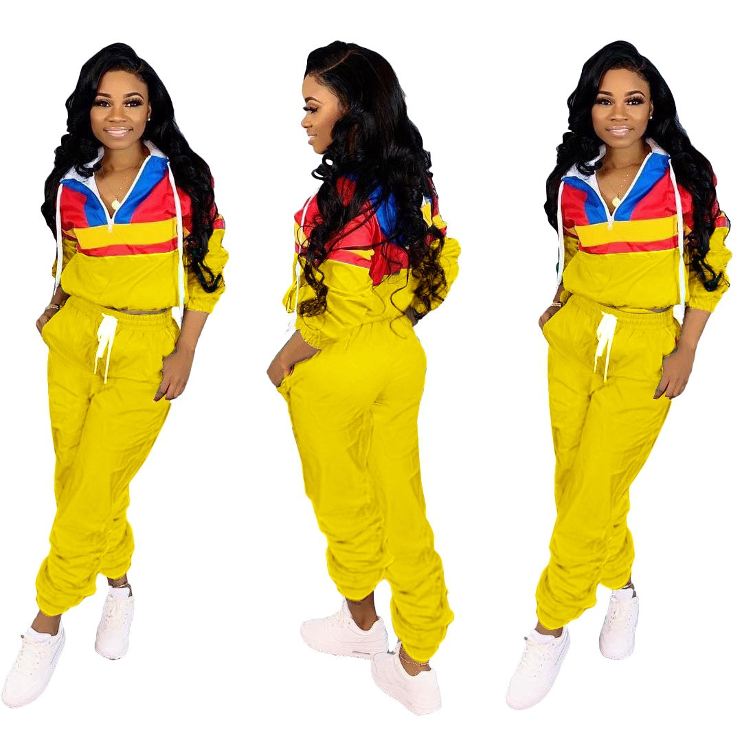 Dame Sporty fritidsdragt med modefarveblokke Stilla