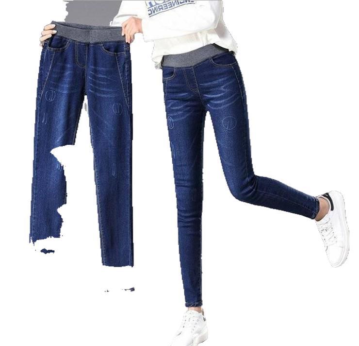 Kvinders skinny jeans med højt komfortliv Stilla