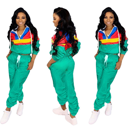 Dame Sporty fritidsdragt med modefarveblokke Stilla