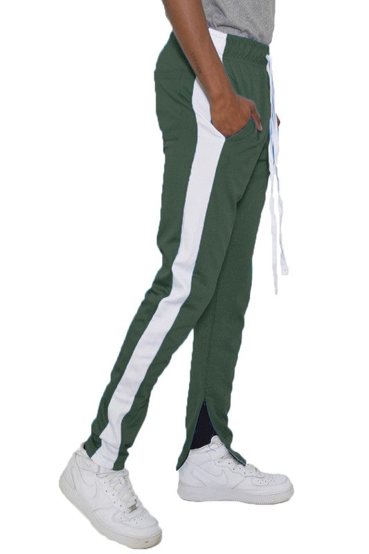 Stilla | Stripe Ankel Lynlås Track Pants