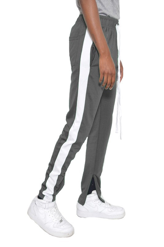 Stilla | Stripe Ankel Lynlås Track Pants