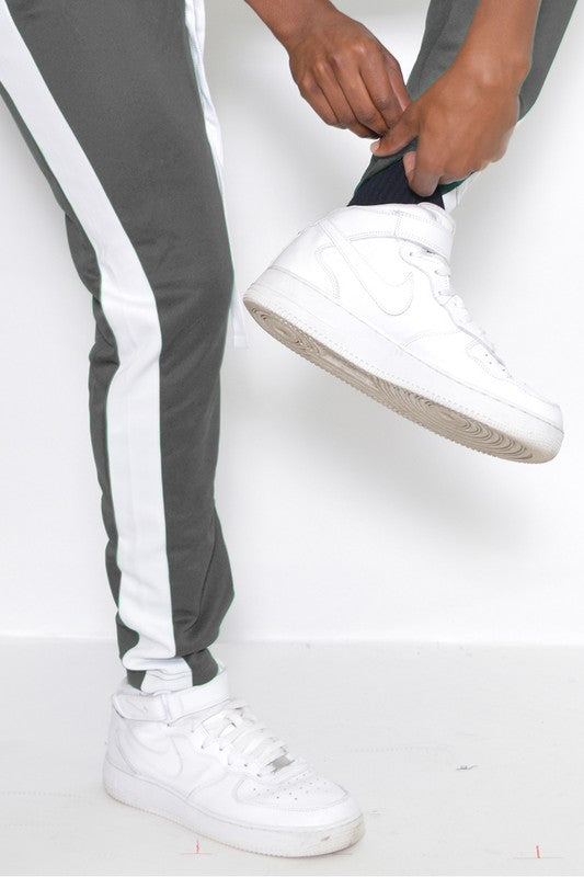 Stilla | Stripe Ankel Lynlås Track Pants
