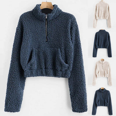 Kvinders hyggelige sweater med højt halsudskæring Stilla