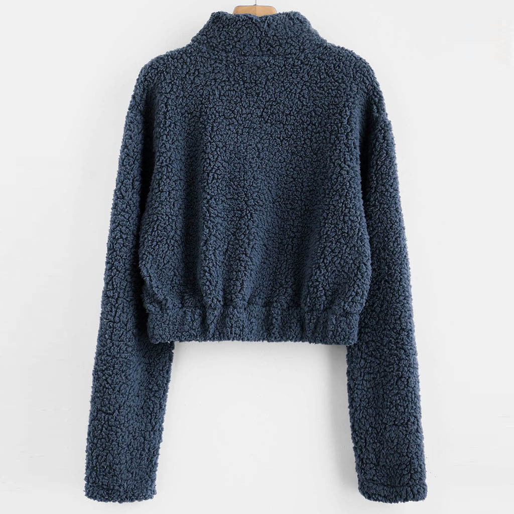Kvinders hyggelige sweater med højt halsudskæring Stilla