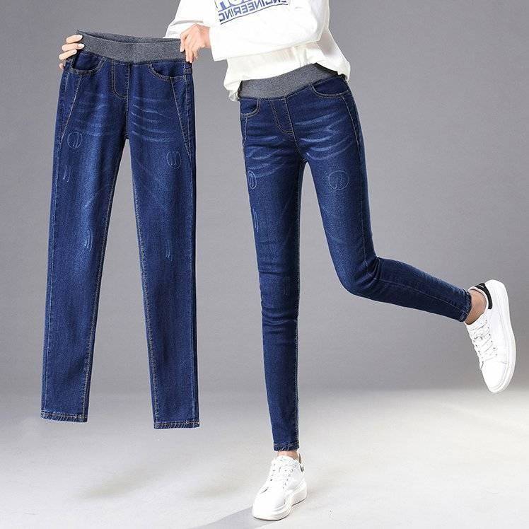 Kvinders skinny jeans med højt komfortliv Stilla