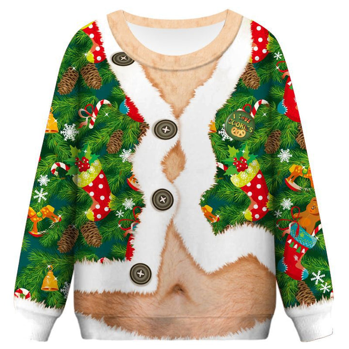 Dame julesweater med kreativ juledesign og hyggelig pasform Stilla