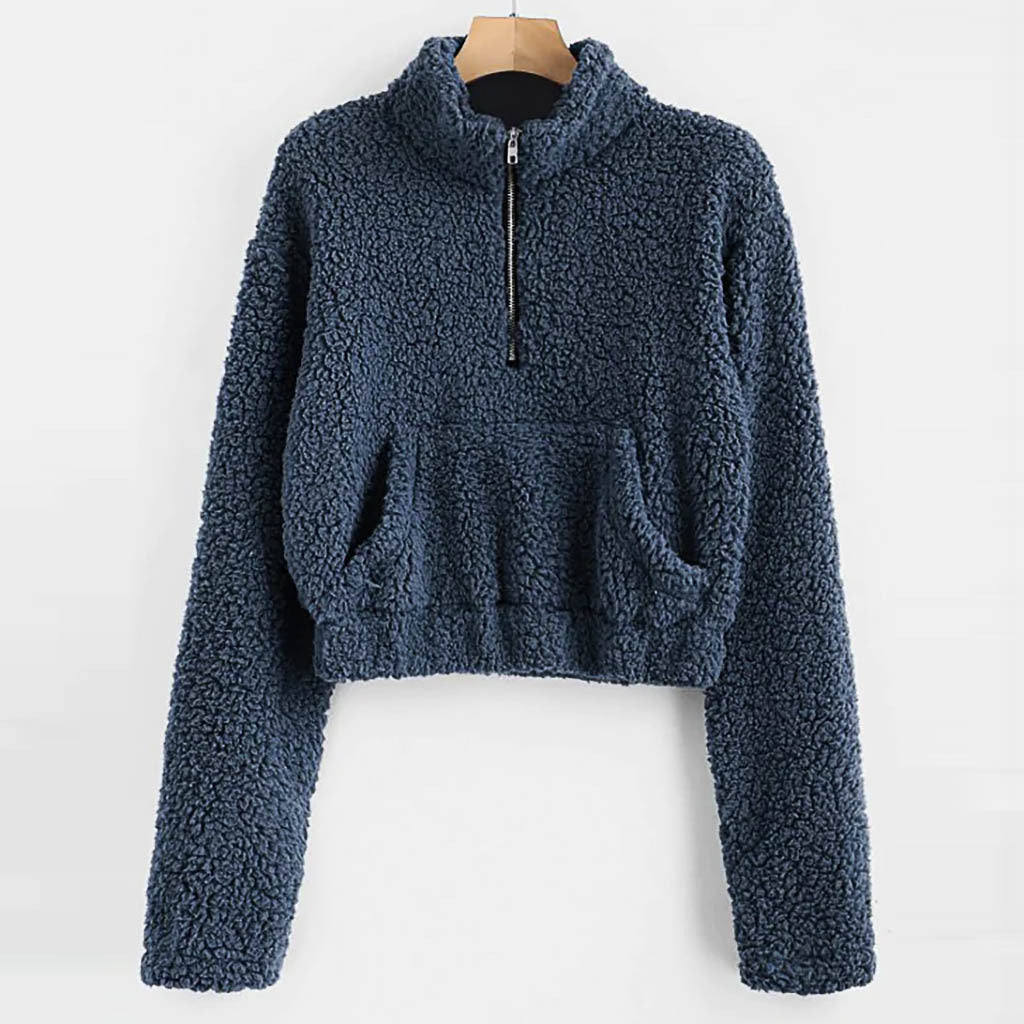 Kvinders hyggelige sweater med højt halsudskæring Stilla