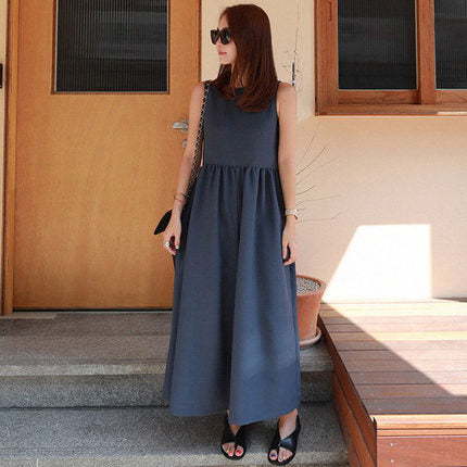 Dame elegant maxikjole med effortless look og behagelig snit Stilla