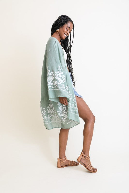 Stilla | Blomstervine Letvægts Kimono