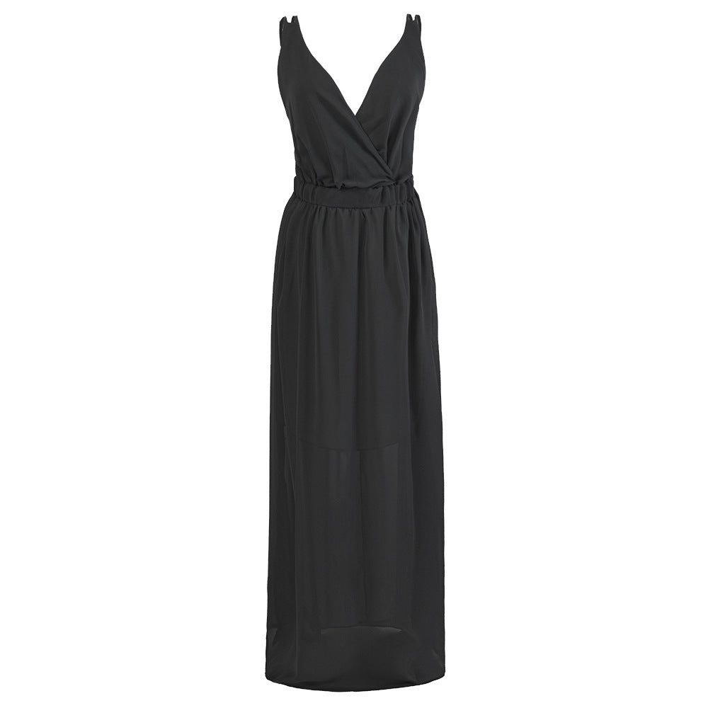 Dame Elegant Maxi Kjole Stilla